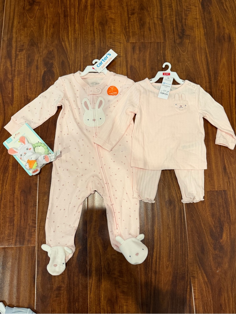 NWT Carter's bunny outfit 6 months Easter Bundle with toy